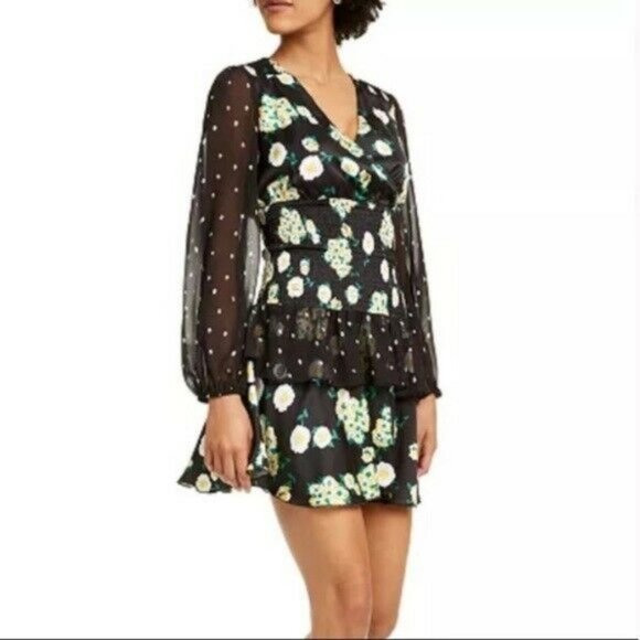 foxiedox Dresses & Skirts - Foxiedox Anemone Mixed Print Smock Dress NWT